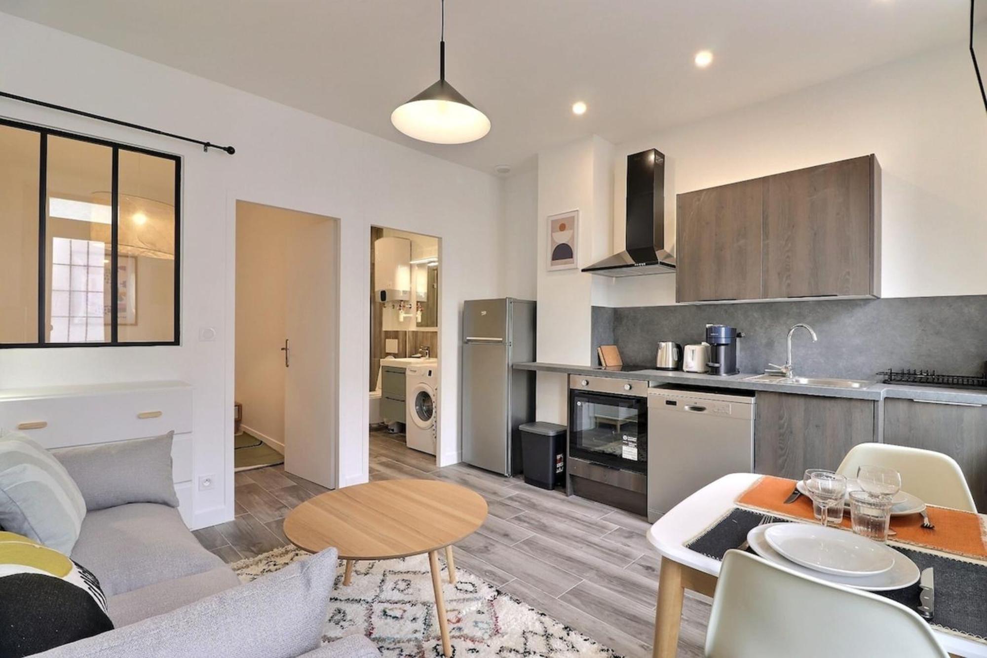Le Peri - T1 Apartment 4 Guests - Villeurbanne Bagian luar foto